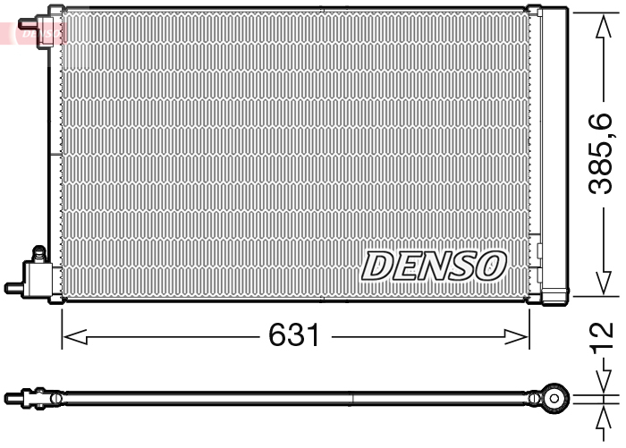 DCN20039: Конденсор кондиционера Denso DCN20039 купить