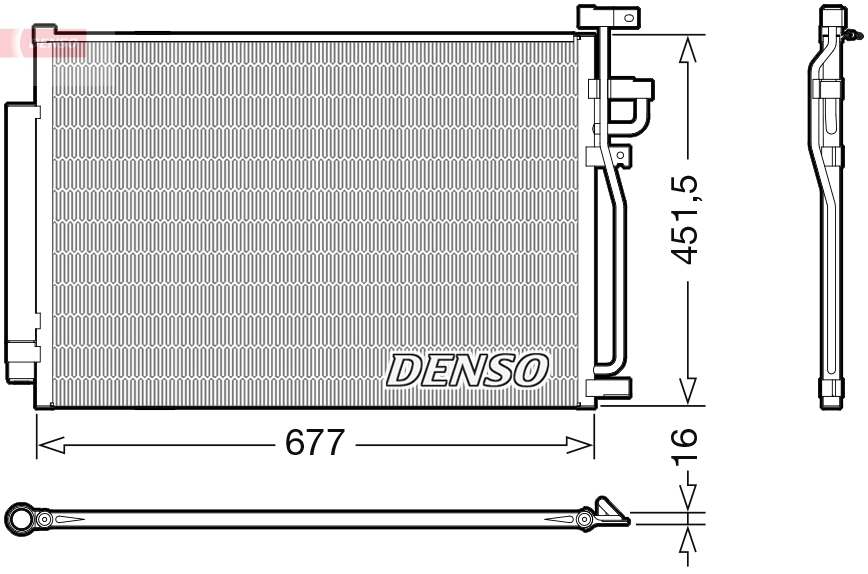 DCN20040: Конденсор кондиционера Denso DCN20040 купить
