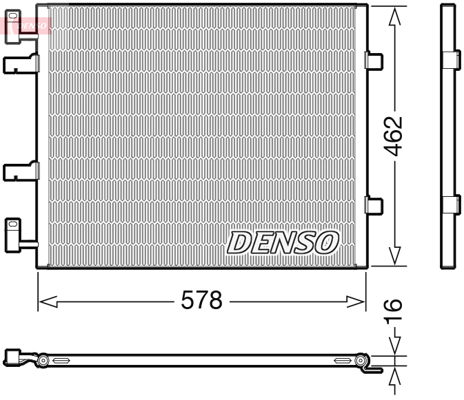 DCN20041: Конденсор кондиционера Denso DCN20041 купить