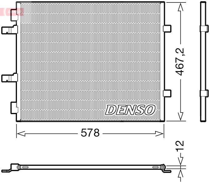 DCN20042: Конденсор кондиционера Denso DCN20042 купить