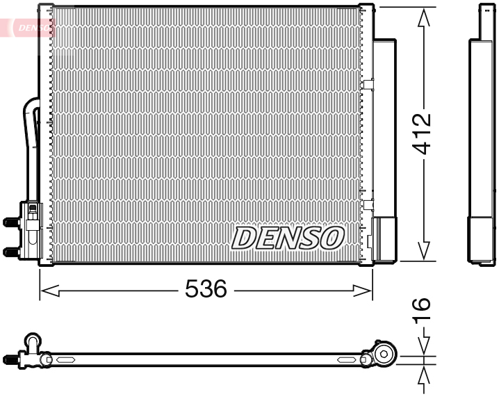 DCN20043: Конденсор кондиционера Denso DCN20043 купить