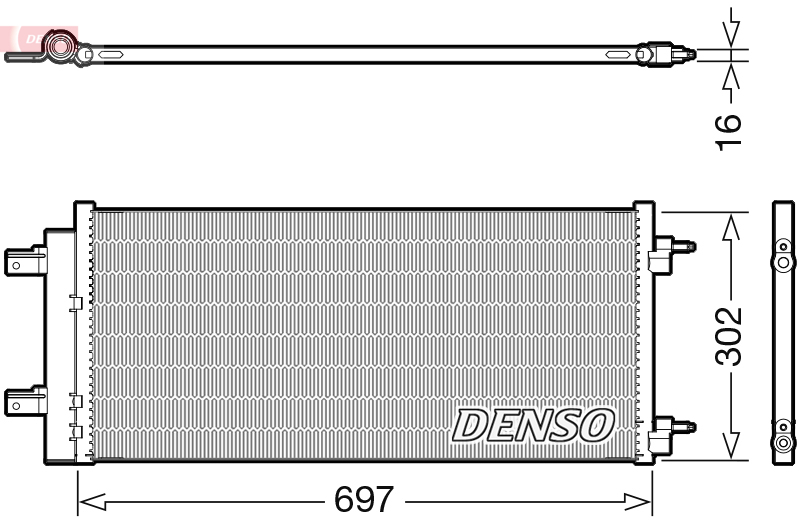 DCN20044: Конденсор кондиционера Denso DCN20044 купить