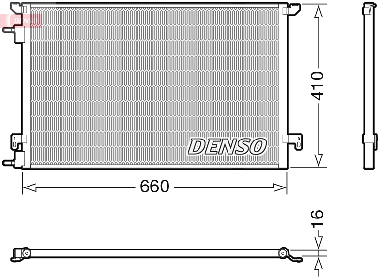 DCN20045: Конденсор кондиционера Denso DCN20045 купить