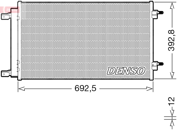 DCN20047: Конденсор кондиционера Denso DCN20047 купить