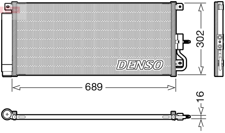 DCN20048: Конденсор кондиционера Denso DCN20048 купить