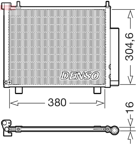 DCN20051: Конденсор кондиционера Denso DCN20051 купить