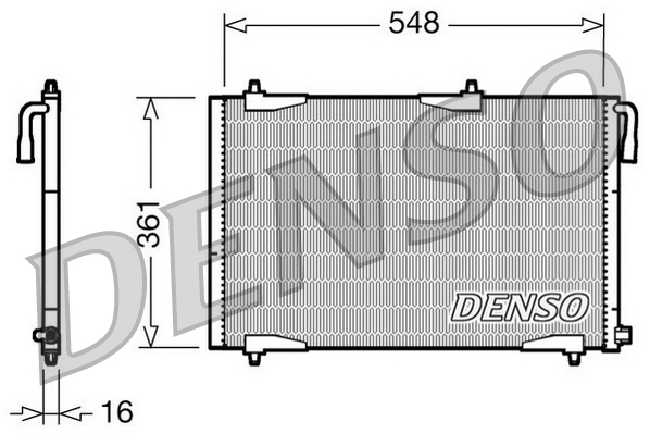 DCN21002: Конденсор кондиционера Denso DCN21002 купить