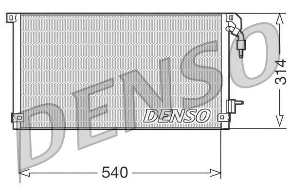 DCN21003: Конденсор кондиционера Denso DCN21003 купить
