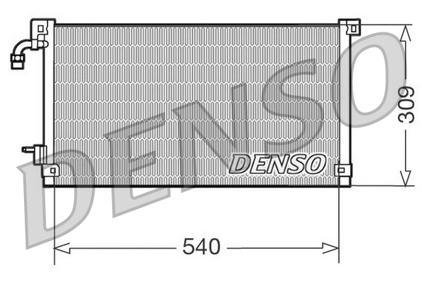 DCN21004: Конденсор кондиционера Denso DCN21004 купить