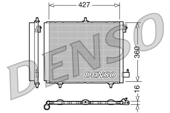 DCN21009: Конденсор кондиционера Denso DCN21009 купить