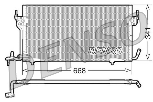 DCN21011: Конденсор кондиционера Denso DCN21011 купить