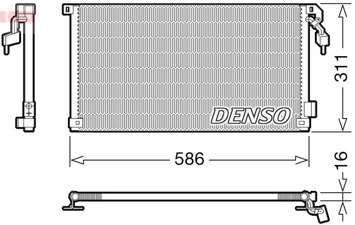 DCN21012: Конденсор кондиционера Denso DCN21012 купить