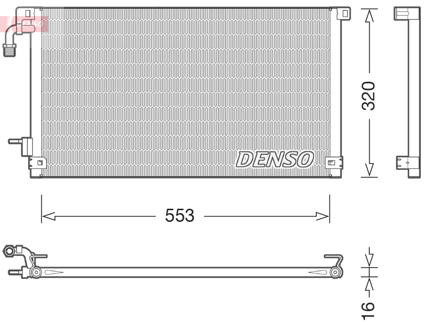 DCN21014: Конденсор кондиционера Denso DCN21014 купить