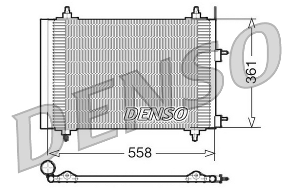 DCN21015: Конденсор кондиционера Denso DCN21015 купить