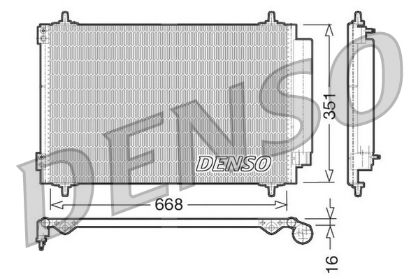 DCN21017: Конденсор кондиционера Denso DCN21017 купить