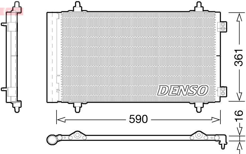 DCN21018: Конденсор кондиционера Denso DCN21018 купить