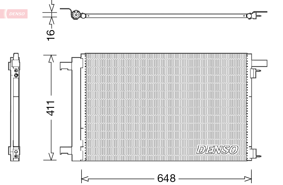 DCN21021: Конденсор кондиционера Denso DCN21021 купить