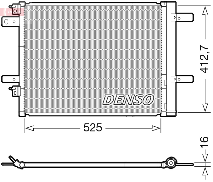 DCN21022: Конденсор кондиционера Denso DCN21022 купить