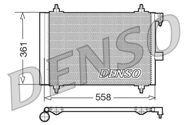 DCN21025: Конденсор кондиционера Denso DCN21025 купить