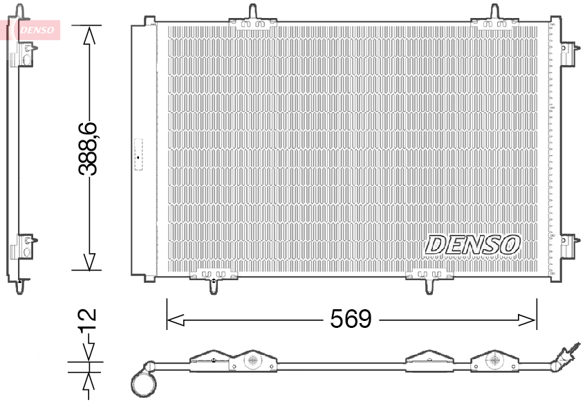 DCN21030: Конденсор кондиционера Denso DCN21030 купить