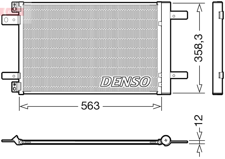 DCN21032: Конденсор кондиционера Denso DCN21032 купить
