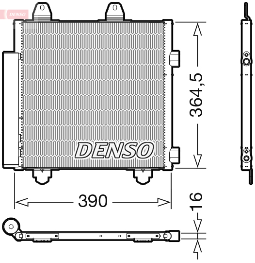DCN21033: Конденсор кондиционера Denso DCN21033 купить
