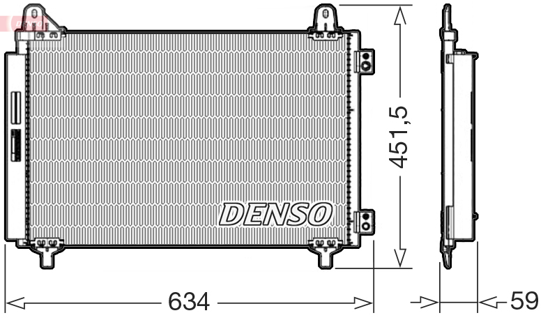 DCN21034: Конденсор кондиционера Denso DCN21034 купить
