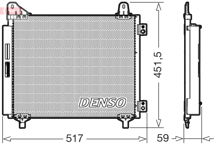 DCN21035: Конденсор кондиционера Denso DCN21035 купить