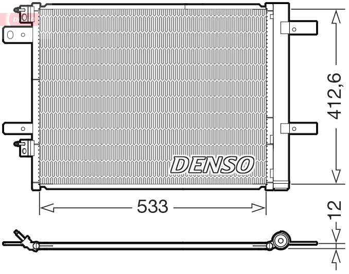 DCN21036: Конденсор кондиционера Denso DCN21036 купить