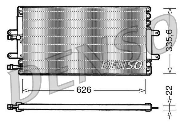 DCN23001: Конденсор кондиционера Denso DCN23001 купить