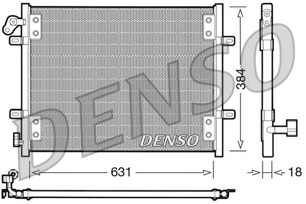 DCN23002: Конденсор кондиционера Denso DCN23002 купить