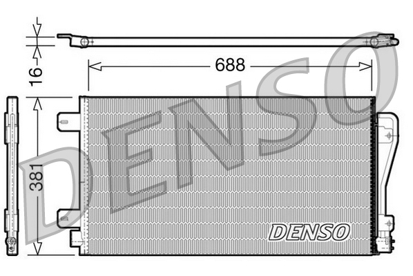 DCN23014: Конденсор кондиционера Denso DCN23014 купить
