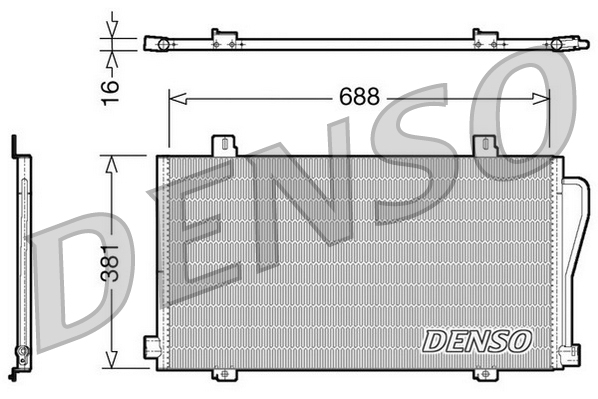 DCN23017: Конденсор кондиционера Denso DCN23017 купить