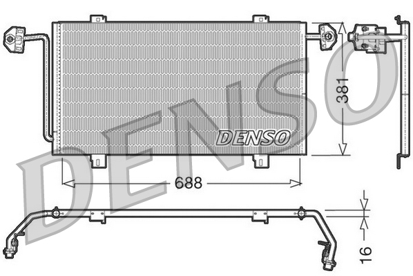 DCN23023: Конденсор кондиционера Denso DCN23023 купить