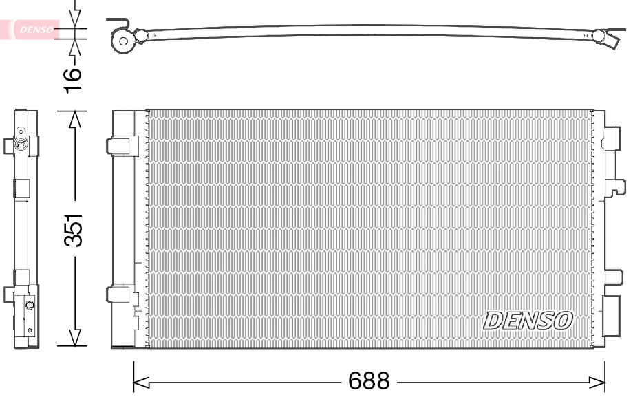 DCN23034: Конденсор кондиционера Denso DCN23034 купить