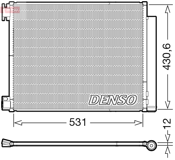 DCN23039: Конденсор кондиционера Denso DCN23039 купить