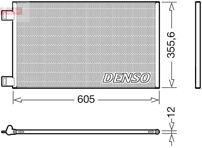 DCN23041: Конденсор кондиционера Denso DCN23041 купить