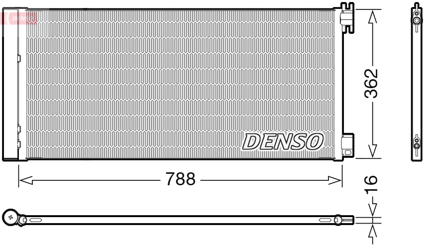 DCN23042: Конденсор кондиционера Denso DCN23042 купить