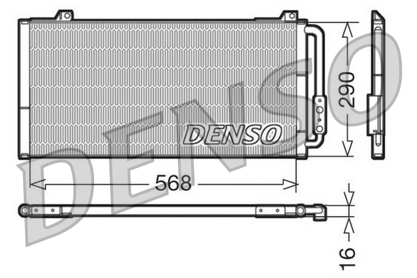 DCN24001: Конденсор кондиционера Denso DCN24001 купить