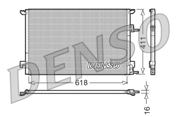 DCN25001: Конденсор кондиционера Denso DCN25001 купить