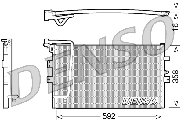DCN25002: Конденсор кондиционера Denso DCN25002 купить
