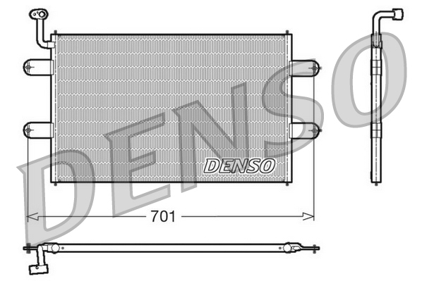 DCN27003: Конденсор кондиционера Denso DCN27003 купить