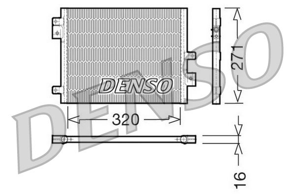 DCN28002: Конденсор кондиционера Denso DCN28002 купить