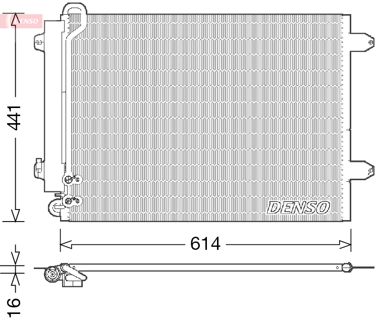 DCN32008: Конденсор кондиционера Denso DCN32008 купить