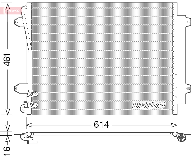DCN32011: Конденсор кондиционера Denso DCN32011 купить