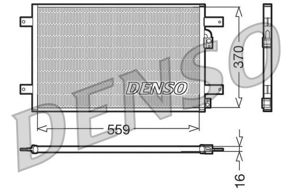 DCN32014: Конденсор кондиционера Denso DCN32014 купить