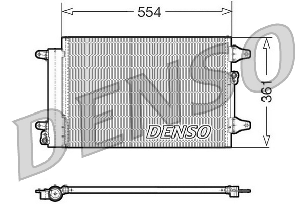 DCN32015: Конденсор кондиционера Denso DCN32015 купить