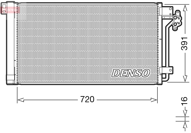 DCN32020: Конденсор кондиционера Denso DCN32020 купить