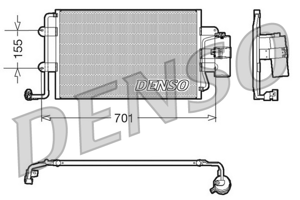 DCN32025: Конденсор кондиционера Denso DCN32025 купить