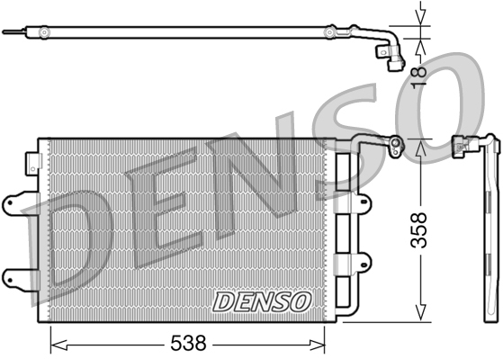 DCN32026: Конденсор кондиционера Denso DCN32026 купить